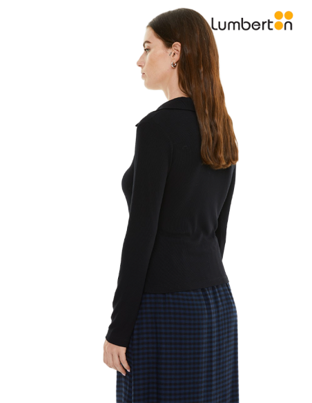 Camiseta polo negra CTO20