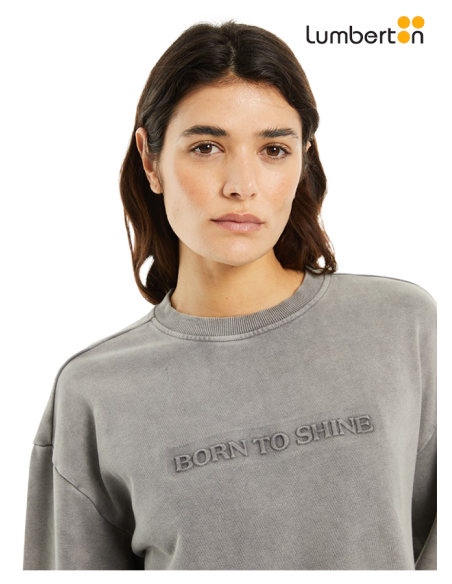 Sudadera embrossed gris oscuro SU905