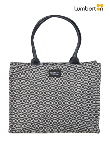 Bolso XL jacuard negro BL705