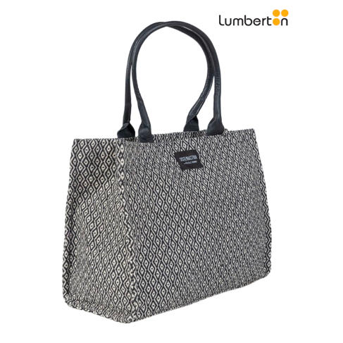 Bolso XL jacuard negro BL705 2
