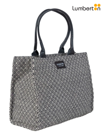 Bolso XL jacuard negro BL705