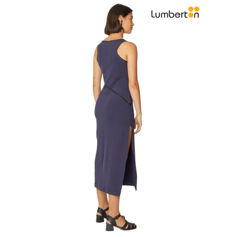 Vestido ajustado largo azul... 2