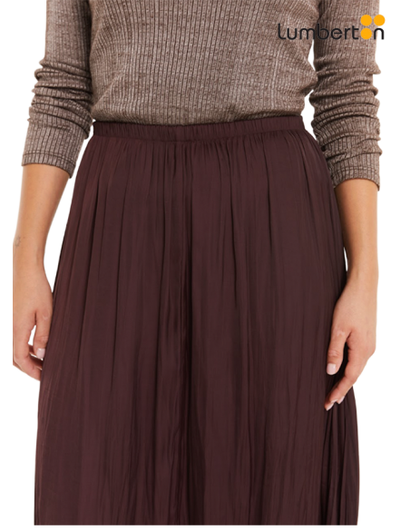Falda plisada marrón A955R
