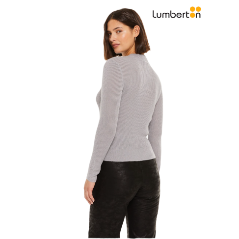 Jersey lúrex cutout gris JEN2G 2