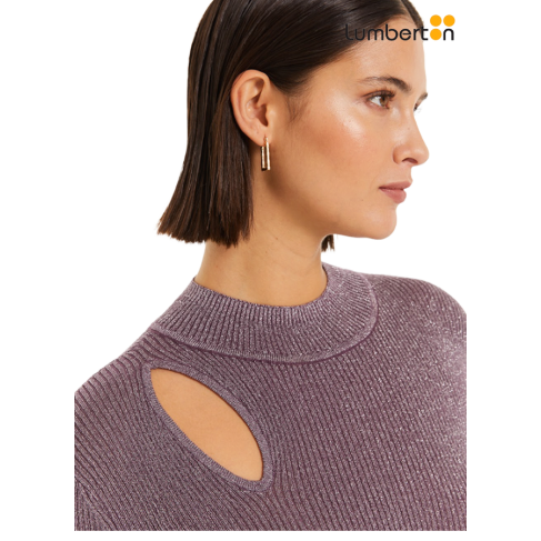 Jersey lurex cutout Morado... 2