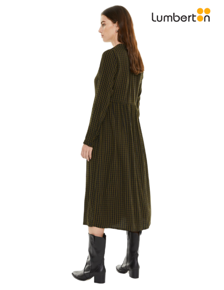 Falda cuadros botones verdes FAO17