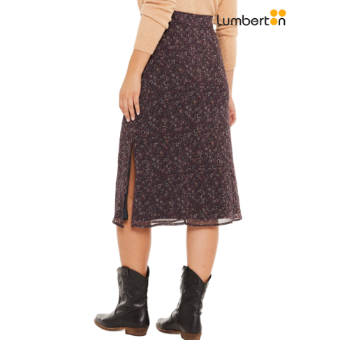 Falda midi estampado floral... 2