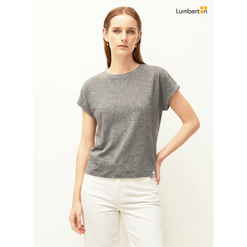 Camiseta Manga Corta Gris...