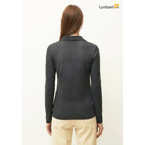 Camiseta Escote Polo Gris... 2