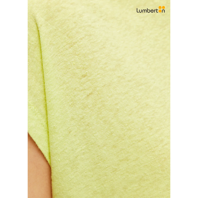 Camiseta Lino Manga Corta Verde...