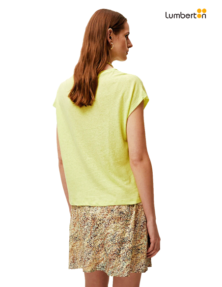 Camiseta Lino Manga Corta Verde LimaCT419 Systemaction