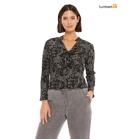 Blusa Gris Oscuro...