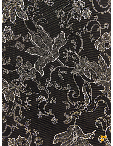 Falda Gris Oscuro Estampado Floral FA052R Systemaction