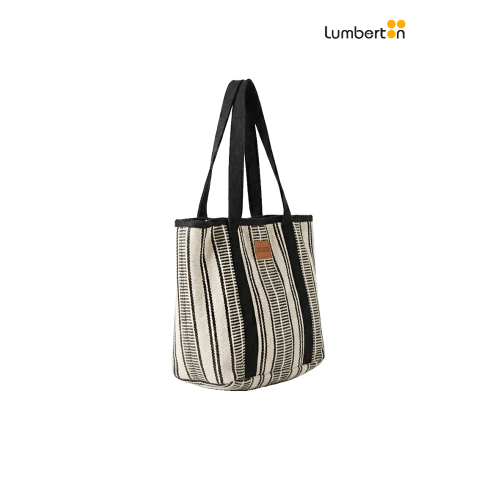 Bolso De Tela Rayas... 2