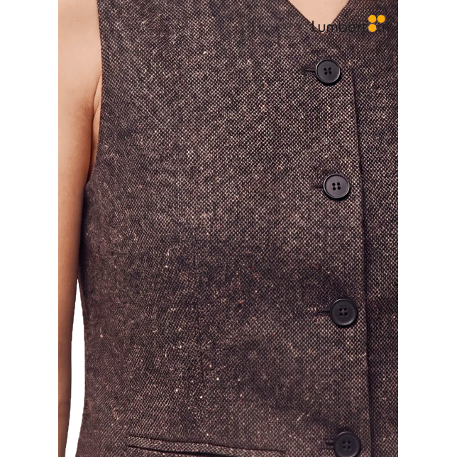Chaleco Con Bolsillos Y Pinzas...