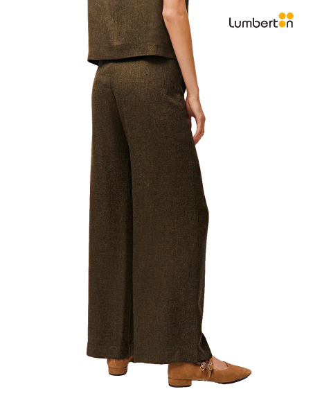 Pantalón Ancho Goma Detrás Verde OscuroPA905 Systemaction