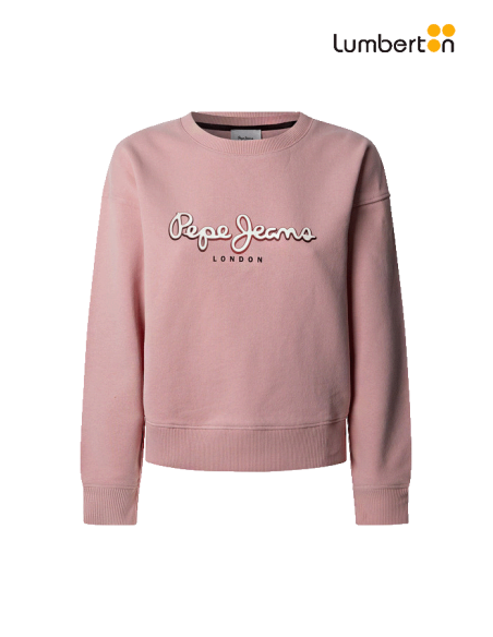 Sudadera Rosa Logo Pepe MADDWA Pepe Jeans
