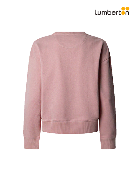 Sudadera Rosa Logo Pepe MADDWA Pepe Jeans