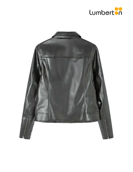 Cazadora Entallada Con Cremallera Negra WBIKBL Pepe Jeans