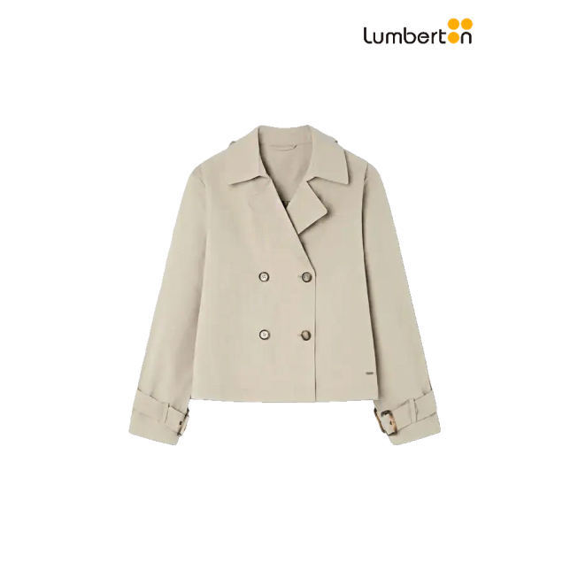 Gabardina Corta Color Crudo WSHOBE...