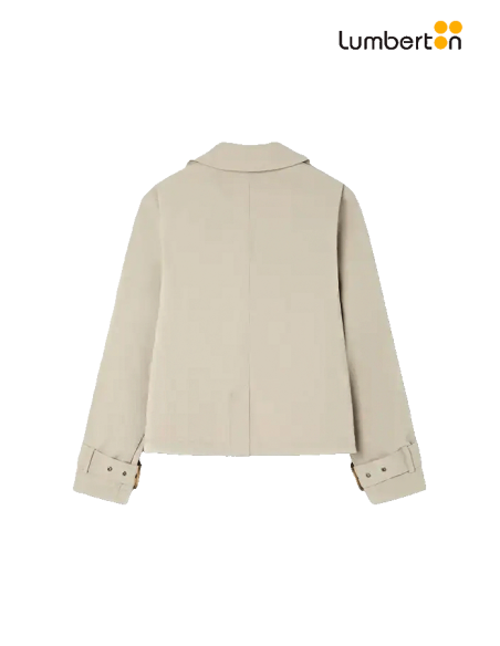 Gabardina Corta Color Crudo WSHOBE Pepe Jeans