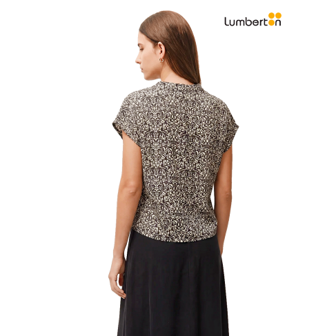 Blusa Negra Estampada... 2