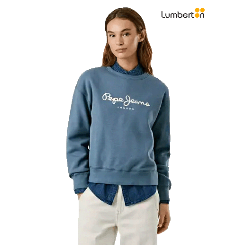 Sudadera Azul Con Logo...