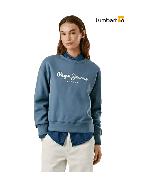 Sudadera Azul Con Logo FrontalBADDY Pepe Jeans