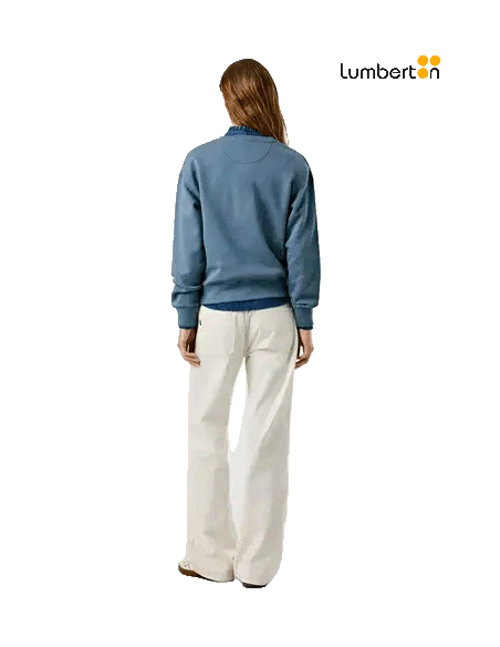 Sudadera Azul Con Logo FrontalBADDY Pepe Jeans