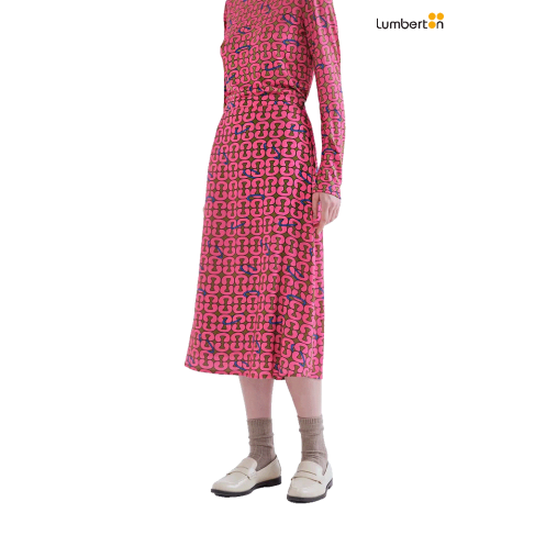 Falda Midi Rosa...