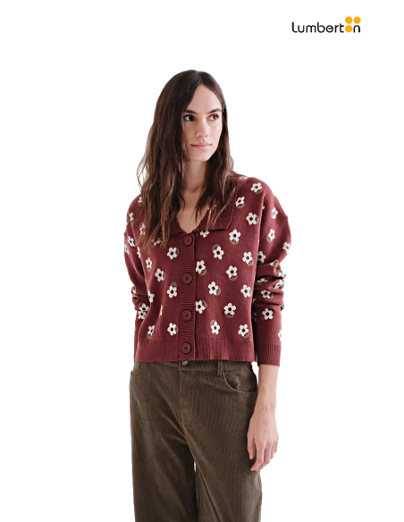 Chaqueta Granate Estampada10203 Compañía Fantástica