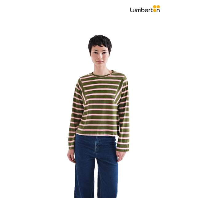 Camiseta M/L Rayas Gruesas...