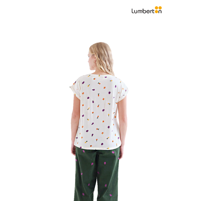Camiseta M/C Blanca Estampada42004...