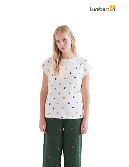 Camiseta M/C Blanca Estampada42004 Compañía Fantástica