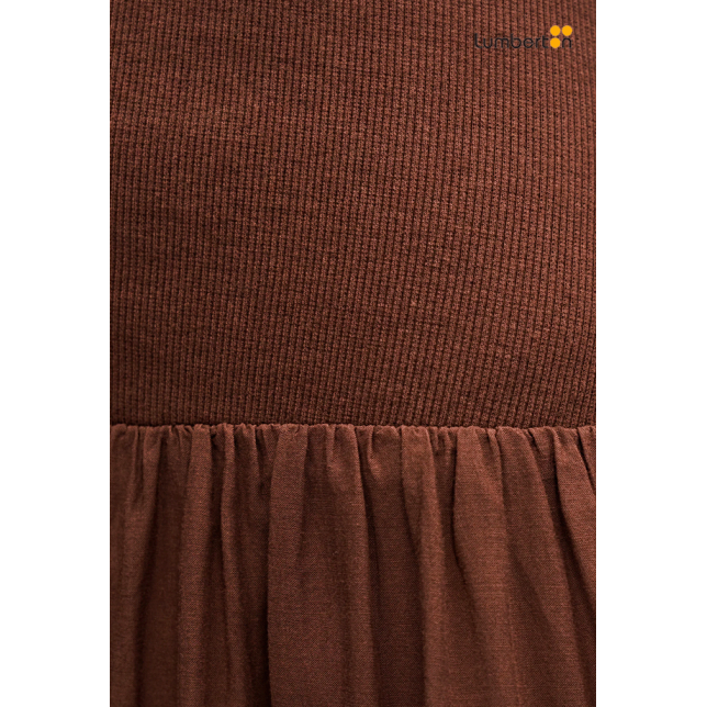 Vestido Largo Canalé Marrón Tirantes...