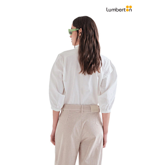 Camisa Blanca M/C Larga Con...