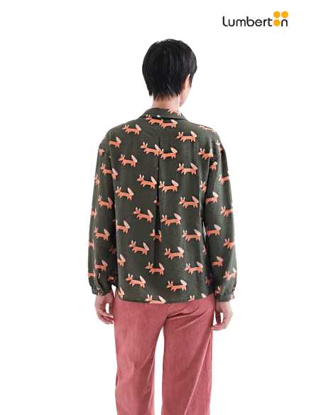 Camisa M/L Oscura Estampado Perritos11024 Compañía Fantástica