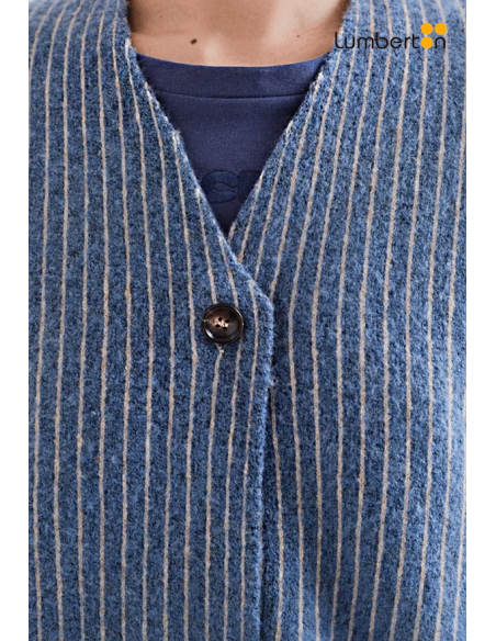 Chaqueta Corta Azul Con Rayas Blancas10245 Compañía Fantástica