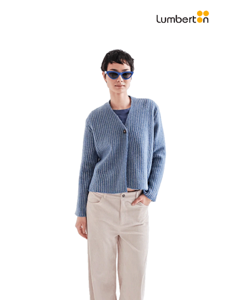 Chaqueta Corta Azul Con Rayas Blancas10245 Compañía Fantástica