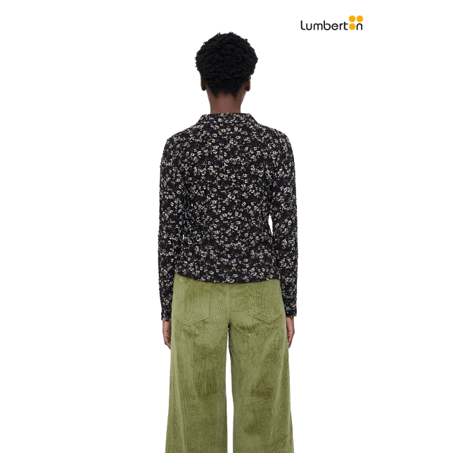 Camisa Rizada Marrón Estampada11281...