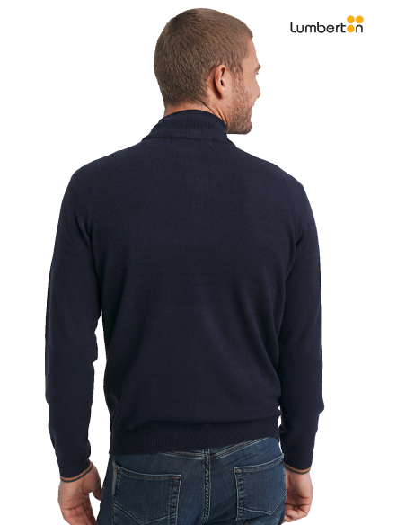 Chaqueta Punto Cremallera Azul Marino FLOXTOP Benson Cherry