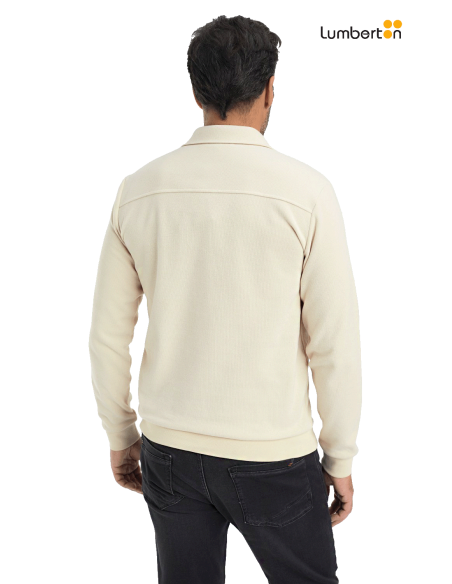 Polo Botones Pana BeigeMIAMI Benson Cherry