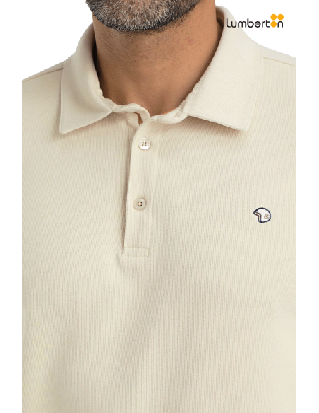 Polo Botones Pana BeigeMIAMI Benson Cherry