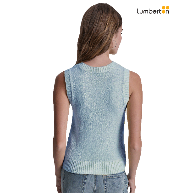 Chaleco Punto Azul ClaroSLEEV2 DKNY