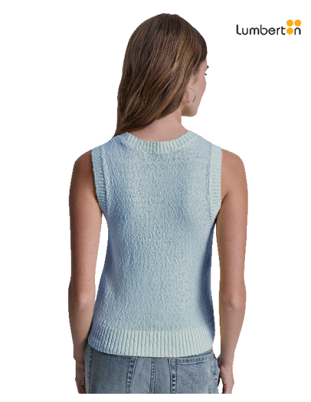 Chaleco Punto Azul ClaroSLEEV2 DKNY