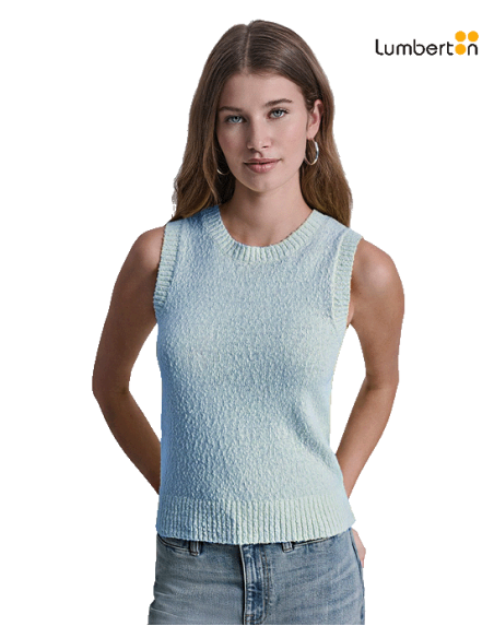 Chaleco Punto Azul ClaroSLEEV2 DKNY