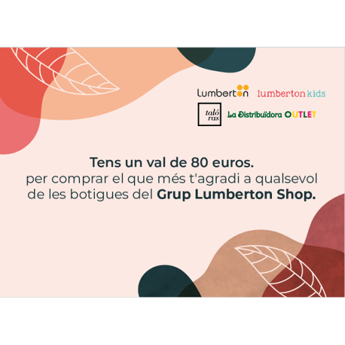 Tarjeta regalo 80 eur