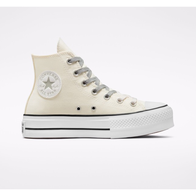 Converse bota plataforma loneta beige C22P572955