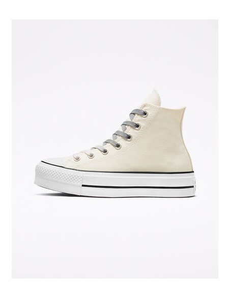 Converse bota plataforma loneta beige C22P572955