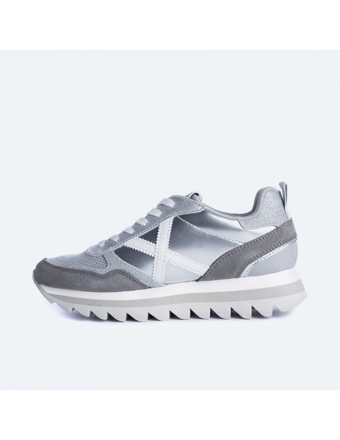 Zapatilla plataforma plateada Ripple30